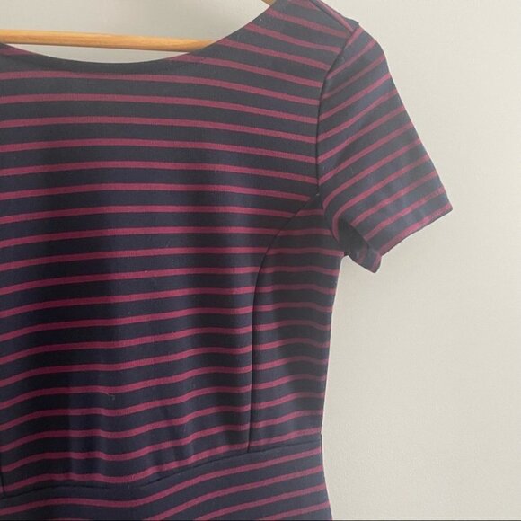 BANANA Republic • Striped Fit And Flair Dress - Picture 3 of 7